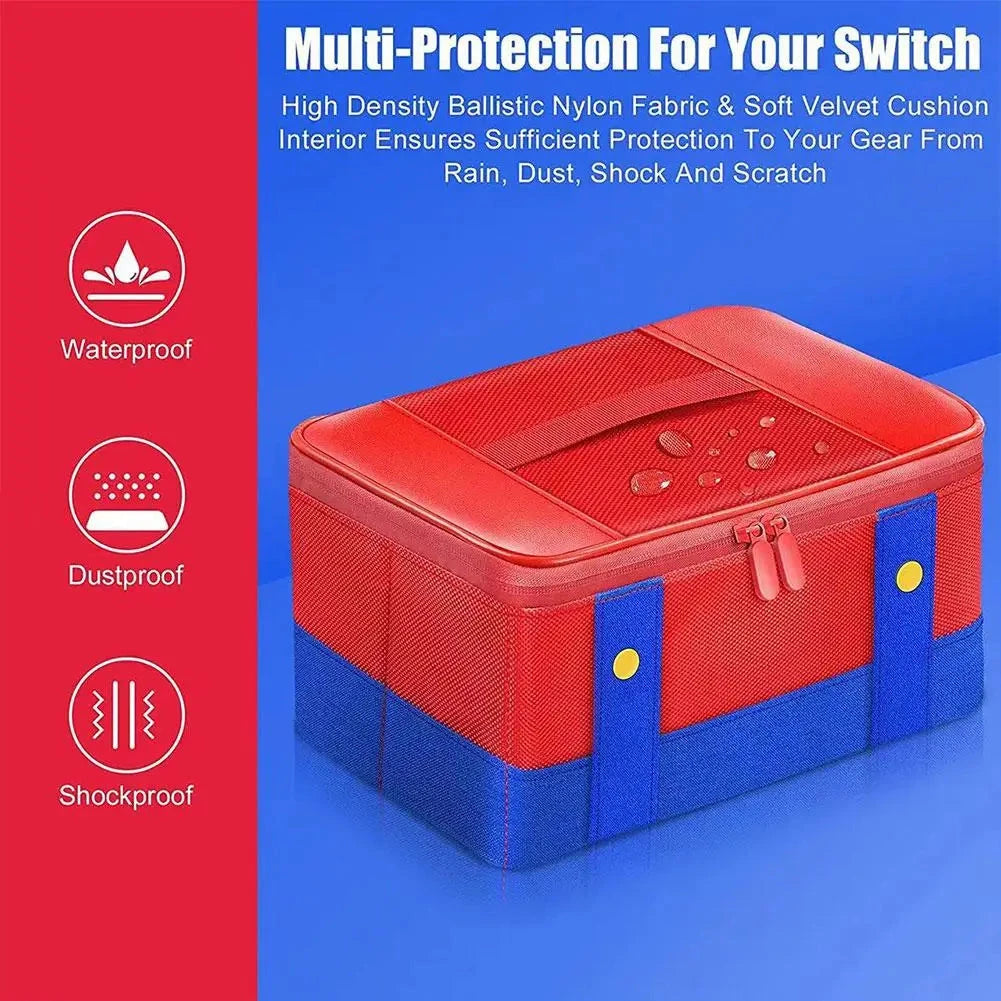 For Switch 2 Large Capacity Storage Bag Waterproof Shockproof Dustproof Portable Game Style Game Console Handbag For Switch2 Good Vibrations