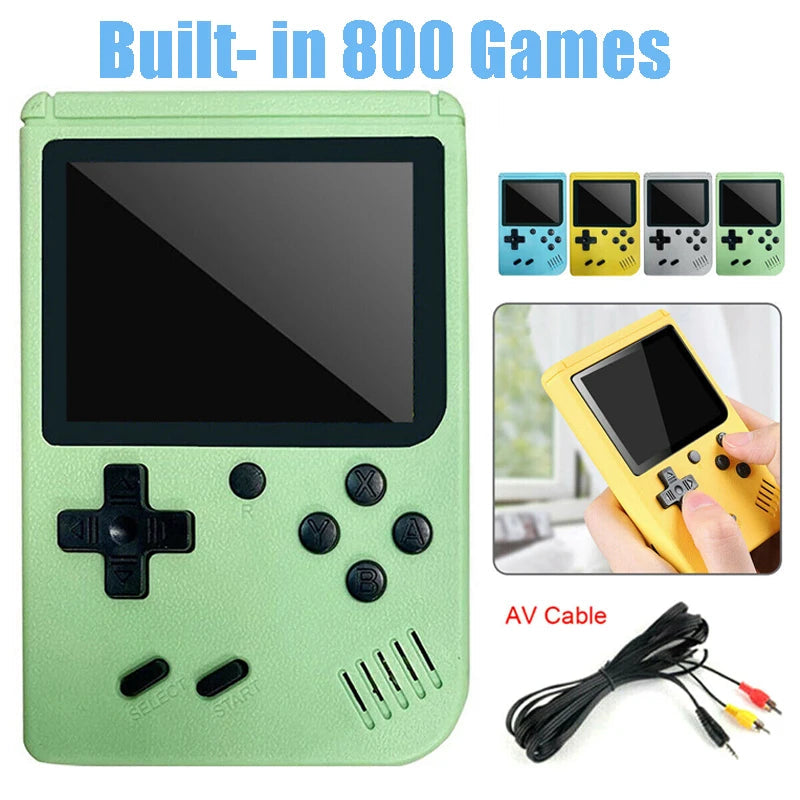 Mini Handheld Retro Video Game Console Built-in 800 Classic Games Gameboy Gifts Good Vibrations