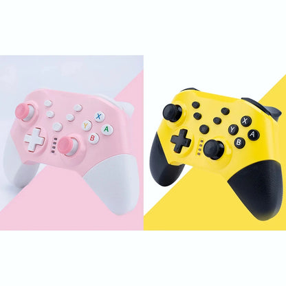 Switch Pro gamepad  supports switch console with dual motor vibration, pink game controller supports PC win10 Good Vibrations