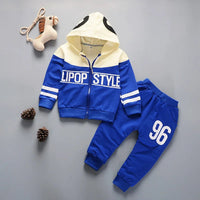 New Autumn Newborns Clothes For Girls Baby Outfits Children Boys Hooded Jacket Pants 2Pcs/Sets Infant Sportswear Kids Tracksuits Good Vibrations