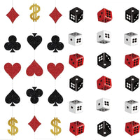 Casino Theme Party Decorations Las Vegas Hanging Poker Cube Dice Hanging Casino Party Ceiling for Casino Night Decor Supplies Good Vibrations