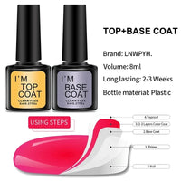 Nail Gel Polish 36 Color Gel Nail Polish Semi Permanent Gel Vernis Base Top Coat Nail Art Manicure Soak Off LED UV Gel Varnishes Good Vibrations