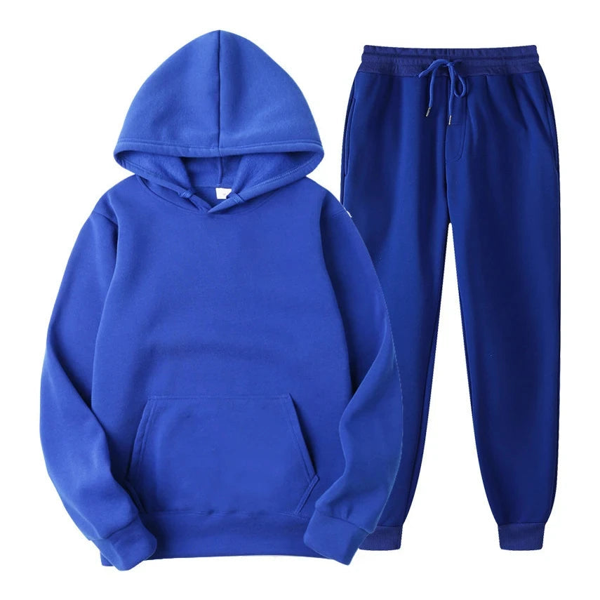 2024 Winter Brand Tracksuits Men's sets Long Sleeve Pullover + Jogging Trousers 2pcs Sets Fitness Running Suits sportswer Male Good Vibrations