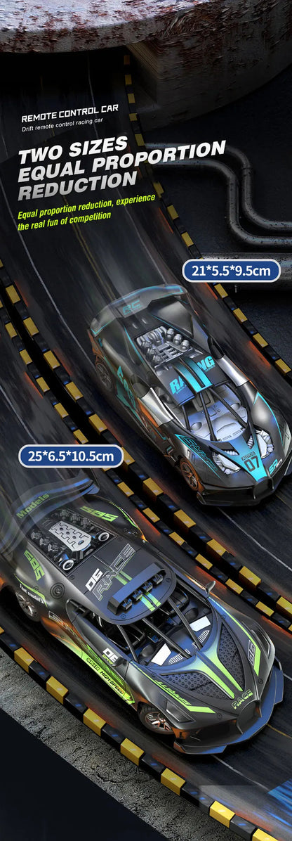 Rc Car 4Ch High-Speed Remote Control Drift Racing Car Electric Sportscar Toy Vehicle Model Toys for Boys Kids Birthday Gift Good Vibrations