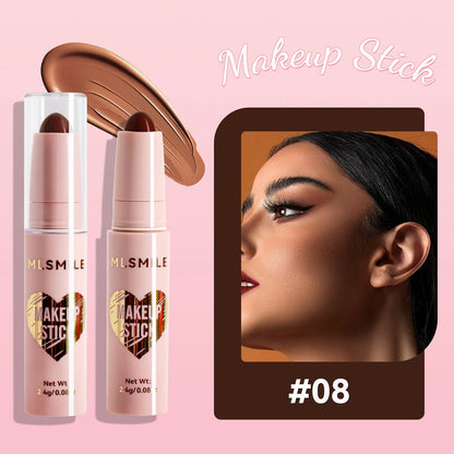 MLSMILE 8 Color High Gloss Pearl Contouring Stick Face Brightening Sleeper Silkworm Pen three-dimensional Face contour Shadow Good Vibrations