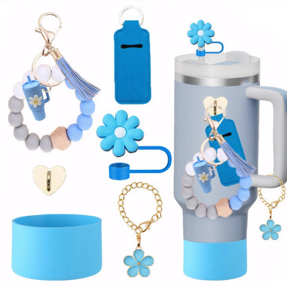 6PCS Cup Accessories Set for Stanley Cup tumbler with handle Including Silicone Straw Topper and Boot, Spill Proof Stopper ﻿ Good Vibrations Adult Super Store