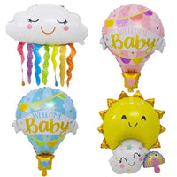 Super Cute Sun Clouds Rainbow Balloons Birthday Party Decor Kids Toys Gifts Air Globos Cartoon Large Size Helium Balloon Decor Good Vibrations