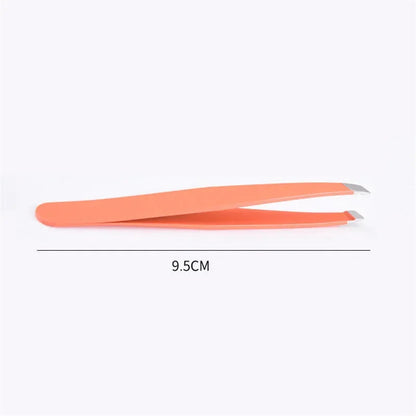 1pc Stainless Steel Eyebrow Tweezer Face Hair Removal Tweezers Colorful Makeup Eyelash Tweezer Eye Brow Clips Makeup Tools Good Vibrations