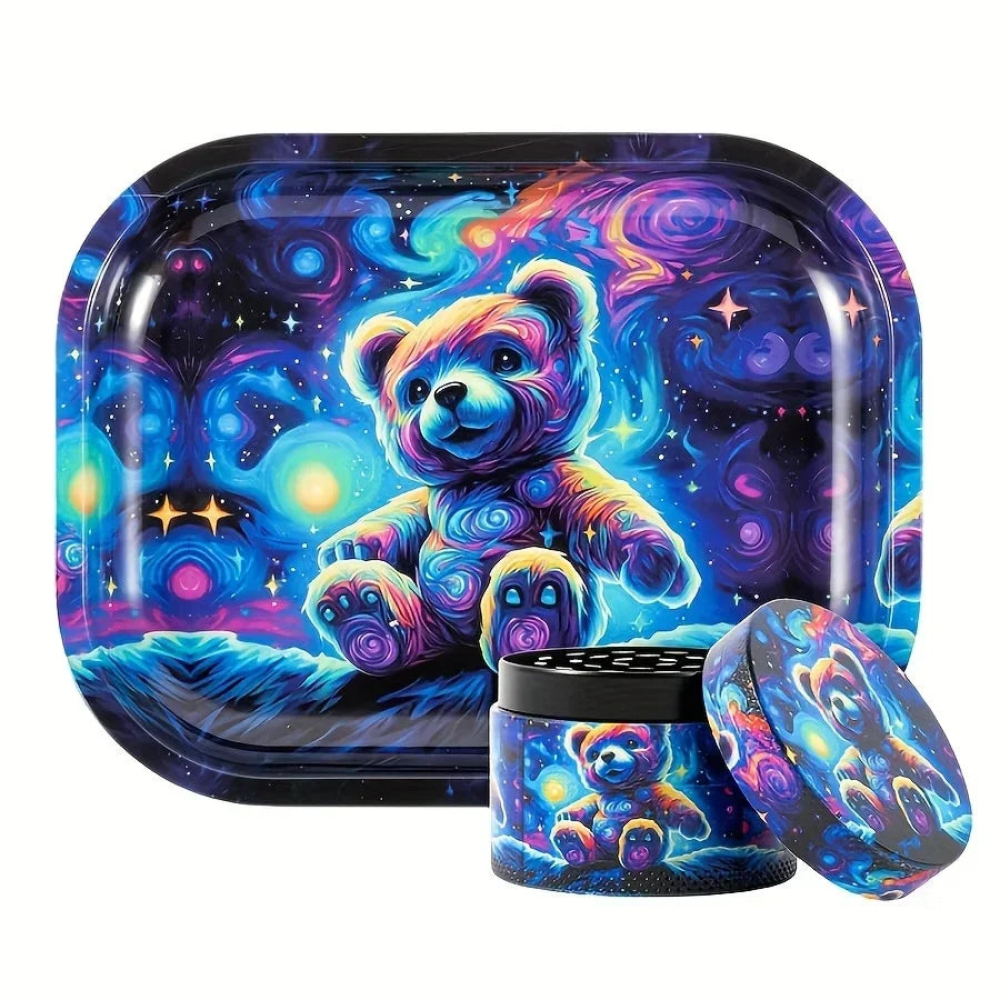 2" Cute Bear Herb Grinder Rolling Tray Good Vibrations Adult Super Store