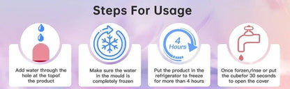 Ice Face Roller Ice Cube Beauty Massage Silicone Ice Mold For Eye Puffiness Ice Facial Roller Shrink Pores Good Vibrations