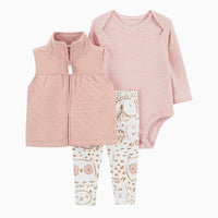 3pcs Baby Clothes Set for Newborns Toddler Girl Boy Clothes Hooded Jacket Trousers + Bodysuits 3pcs Child sets Infant Outfits Good Vibrations