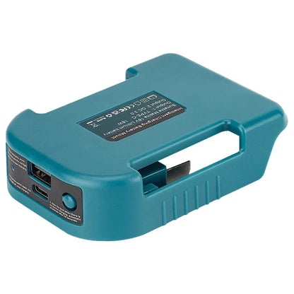 USB Power Bank r Adapter for Makita/Dewalt/Milwaukee 18V Li-ion Battery Rack Holder USB Type-C Output Fast Charging Interface Good Vibrations