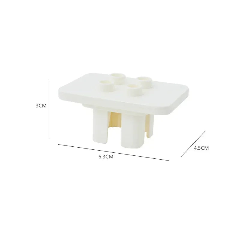 Big Building Blocks Play House Furniture Accessories Indoor Utensil Bed Compatible Large Bricks Assemble Toys Children Kids Gift Good Vibrations