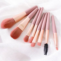 8Pcs Portable Makeup Brushes Set Cosmetic Powder Eye Shadow Foundation Blush Blending Concealer Beauty Make Up Tool Brushes Hot Good Vibrations