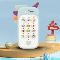Baby Phone Toy Music Sound Telephone Sleeping Toys With Teether Simulation Phone Kids Infant Early Educational Toy Kids Gifts Good Vibrations