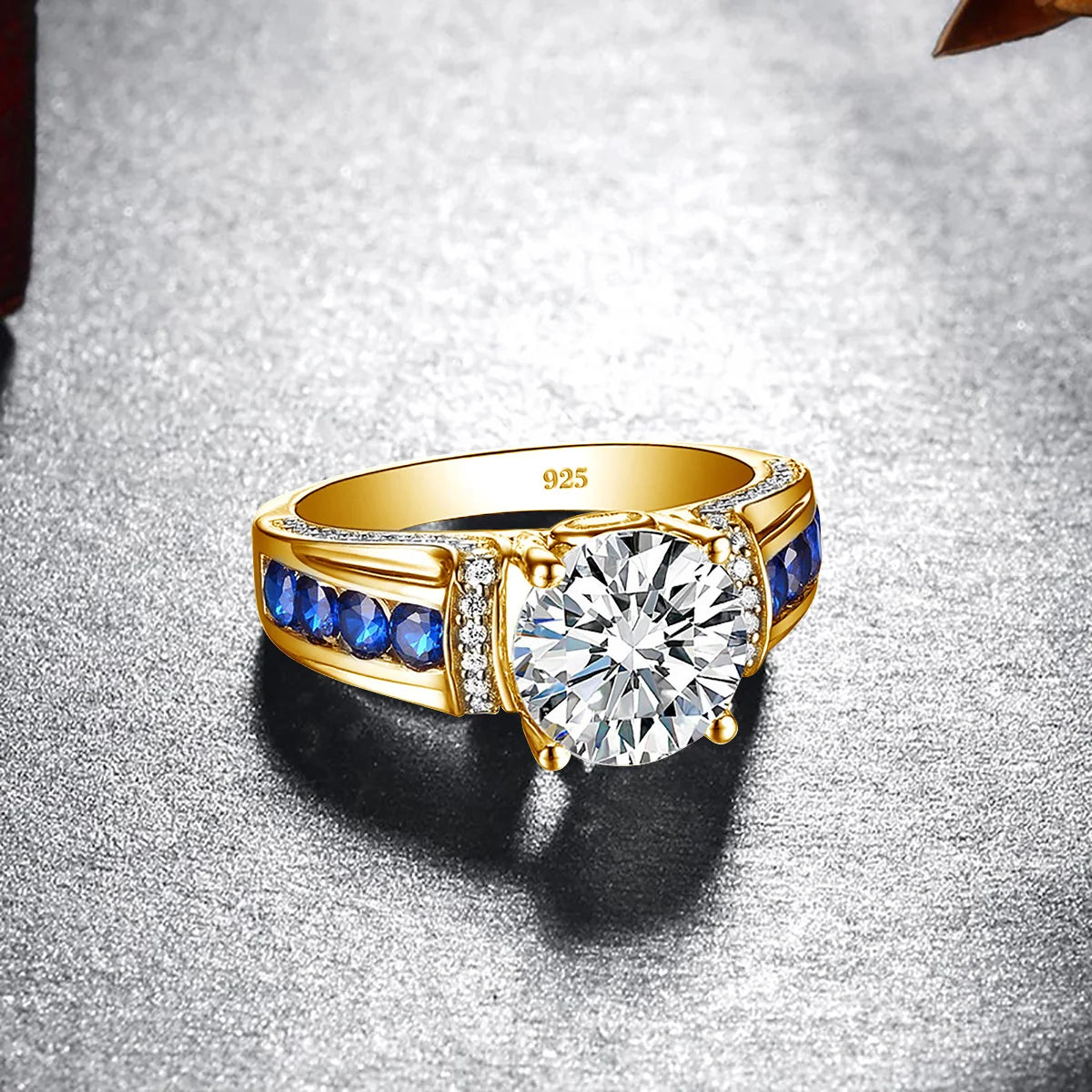 Certified D Color VVS1 2ct Moissanite Diamond Ring For Women 100% Sterling Silver Good Quality Wedding Jewelry Pass Diamond Test Good Vibrations