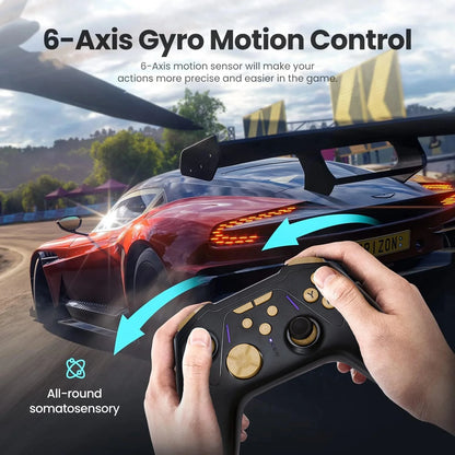 For Switch 2 Wireless Gamepad for NS/PC/Android/iOS Hall Trigger Gaming Controller Six Axis Motion Sensing Game Controllers New Good Vibrations