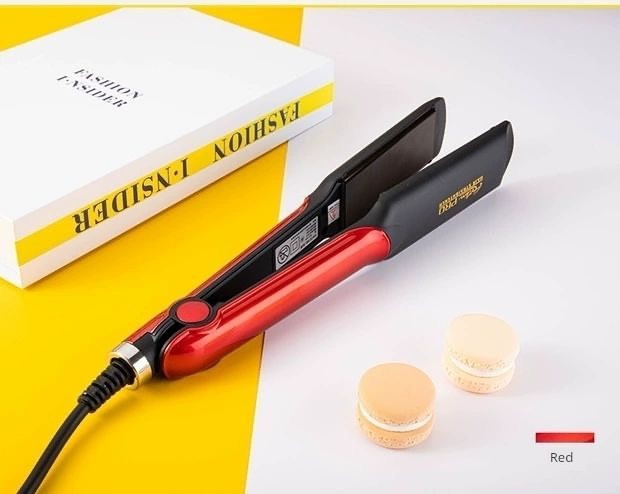 YATENG Ceramic Electric Hair Straightener Corn Stigma Wave Plate Hair Straightener Hair Curler Hair Curler and Straightener Dual-Use Inner Buckle Straightening Does Not Hurt Hair Good Vibrations