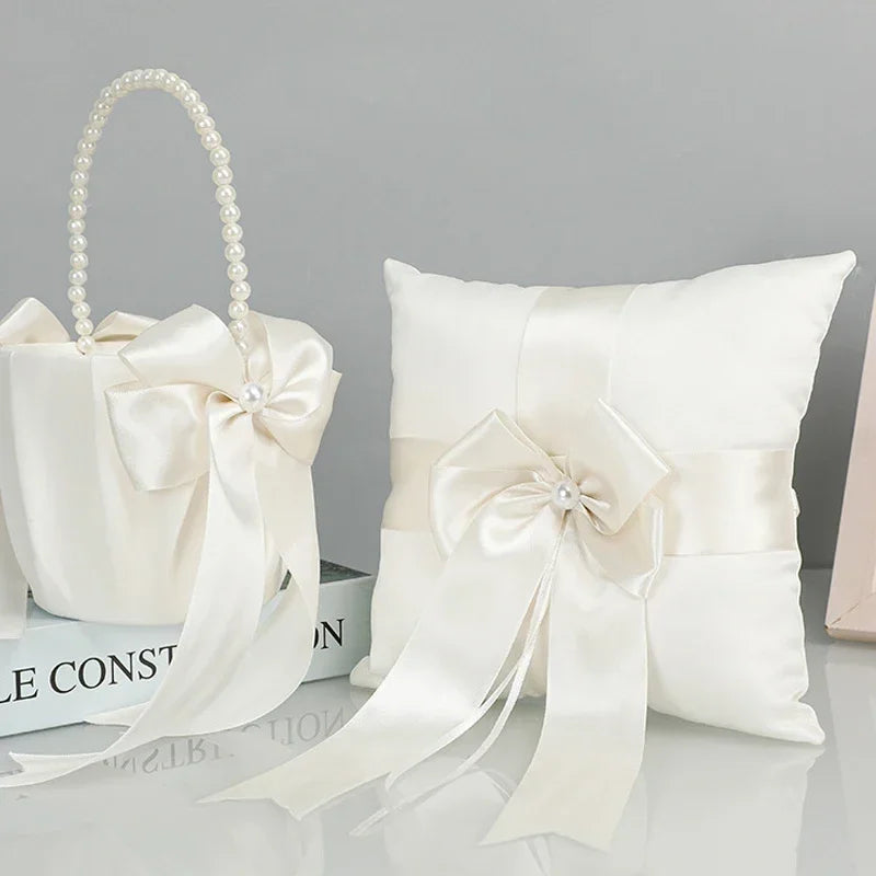 20x20cm White Lace Wedding Ring Pillow Romantic Ring Pillow Alliance Bridal Ring Bearer Pillow Cushions Decoración de bodas Good Vibrations