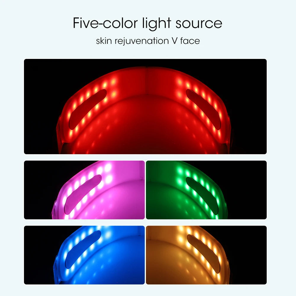 Face Lifting Device Red Light Skin Rejuvenation V Face Massager Double Chin Lift Up with Remote Control Facial Beauty Instrument Good Vibrations