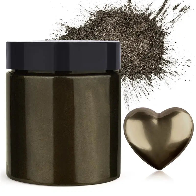 50g Shimmer Metallic Gold Silver Color Pigment Pearlescent Colorant Pearl Pigment Dye UV Resin Epoxy Colour Jewelry Making Good Vibrations