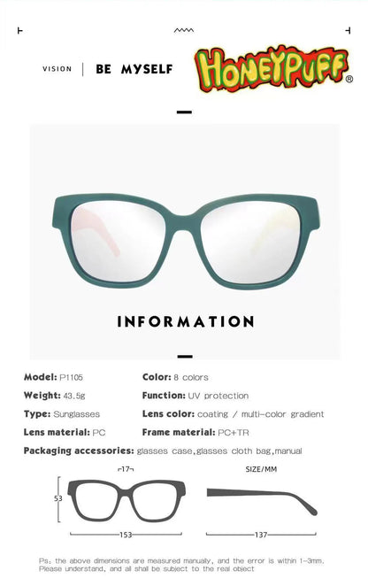 MOONSHADE Sunglasses Hidden Horn Tube Storage Removable Rolling Paper Glasses Holder Cigarette Case for Smoking Cool Gadget Good Vibrations