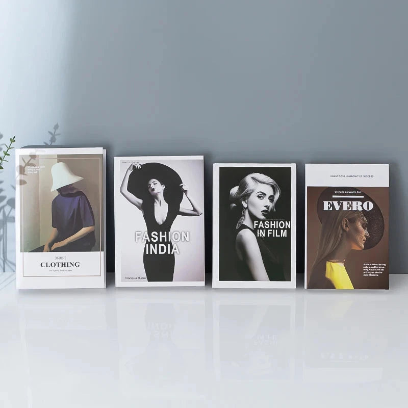 Modern fake book ornament Nordic light luxury simulation book living room home store decoration photo props book case box Good Vibrations