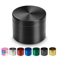 40mm 4 layers tobacco herbal grinder 5 colors crusher metal zinc alloy cutter mill lighting for spice Smoking GOOD Vibrations Adult Super Store