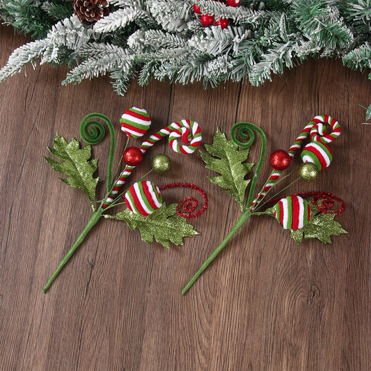 Christmas Ball Articifial Flower Merry Christmas Decoration for Home 2025 Christmas Tree Decorations Ornament New Year 2026 Good Vibrations