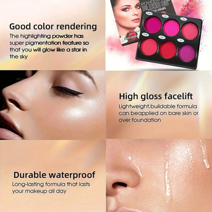 6-color blush palette, natural-toned eye shadow palette, and matte blush palette. Light and breathable, suitable for cheek and e Good Vibrations