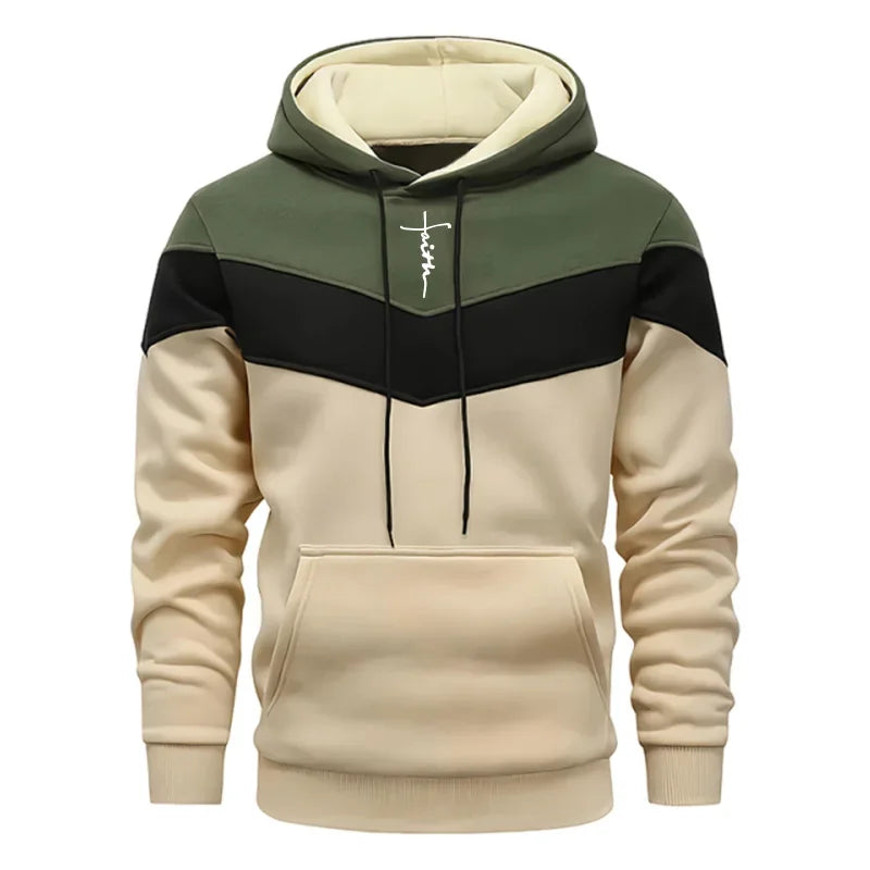 Comfort Casual Sports Autumn Winter Quality Hot Sale Men Tracksuit Fashion Hoodie Tricolor Single Sweatshirt and Pants Daily Man Good Vibrations