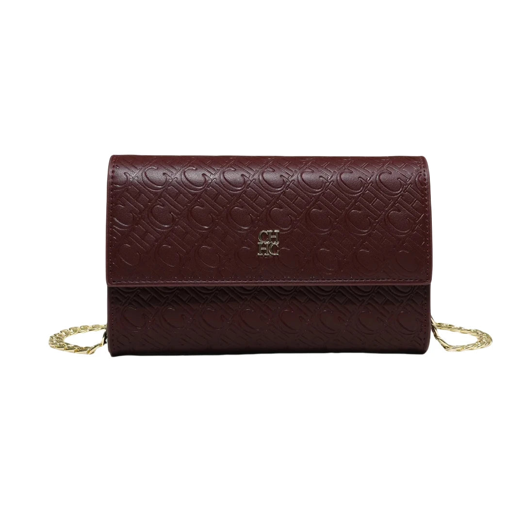 CH Crossbody Bag For Women Luxury Designer Handbag Fashion Embossed Leather Shoulder Bag Elegant Chain Clutch Bag For Daily Use Good Vibrations