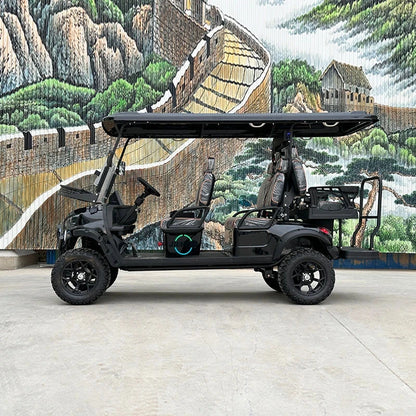 2025 New 48V/72V EEC/DOT Certified Electric Sightseeing Car Hot Selling 6 Seat Amusement Park Golf Carts with 2 & 4 Seats Good Vibrations