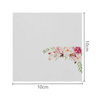 50Pcs Wedding Table Name Card Printing Flower Blank Banquet Reserved Seating Paper Cards Party Table Decorations Supplies Good Vibrations