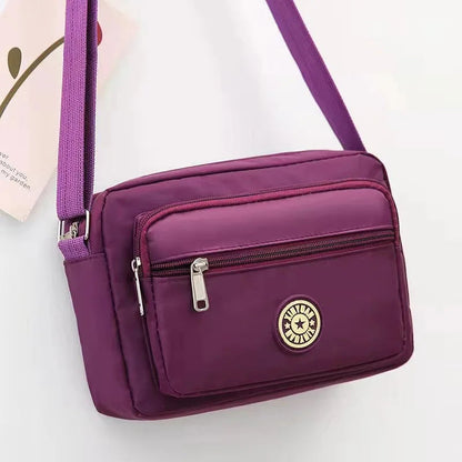 Crossbody Purse for Women, Durable Multi-Pocket Shoulder Bag with Adjustable Strap, Ideal for Shopping, Walking & Daily Errands Good Vibrations