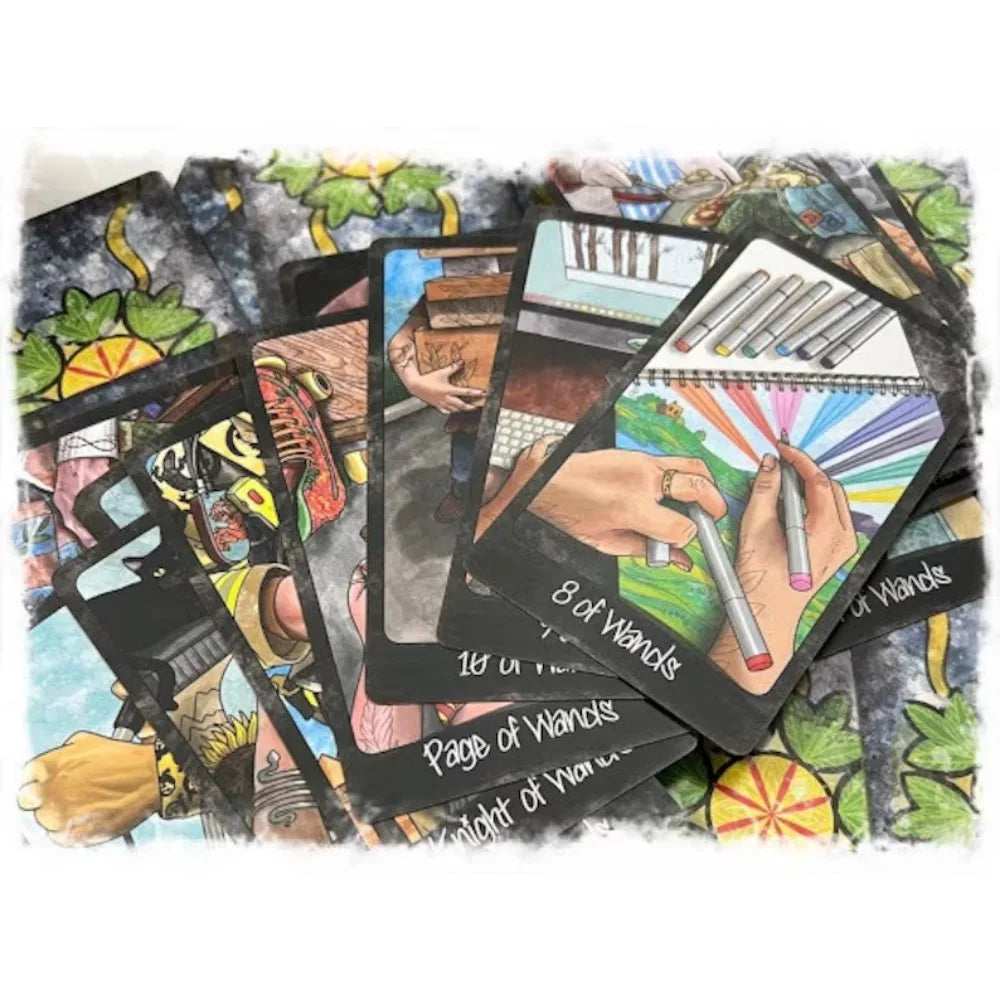 10.3*6cm Out of Hand Tarot 78 Cards That Invite You To Experience The Tarot Though Everyday Interactions and Scenarios Good Vibrations