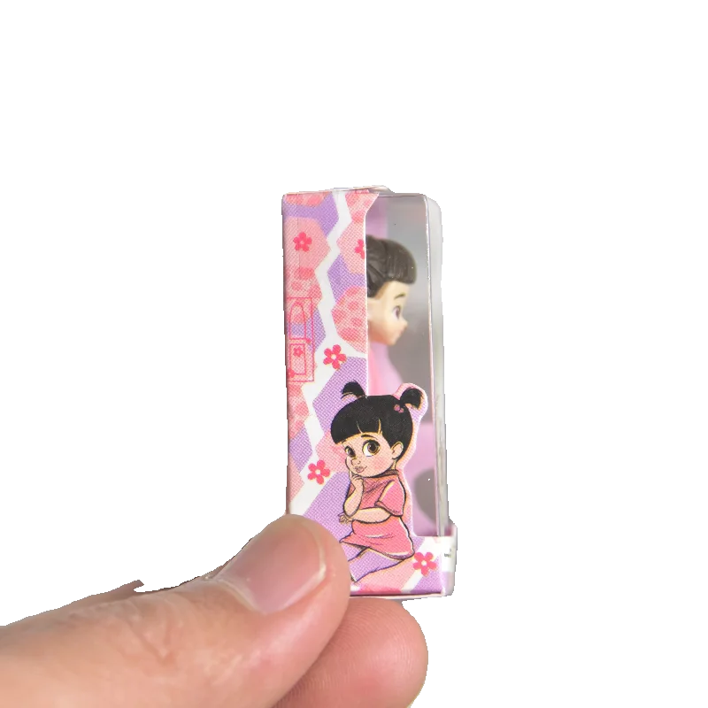 Disney Pixar Cartoon Monsters University 5cm BOO Action Figure Toys Gift for Kids Kawaii Girl Boo Figure Doll With Box Good Vibrations