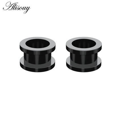 2Pcs/lot Fake Cheater Acrylic Ear Plugs And Tunnels Ear Expander Stretchers Kit Ear Tragus Piercing Set Body Jewelry 9 Sizes Good Vibrations Adult Super Store