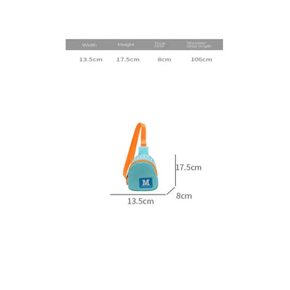 Crossbody Bag Letter Printed Chest Bag Simple Casual Shoulder Bag Adjustable Shoulder Strap Versatile Crossbody Bag Girl Boy Good Vibrations