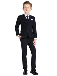 Boys Suits Colorful Formal Suits 5 Piece Slim Fit Dresswear Suit Set School Uniforms Good Vibrations