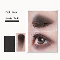 Professional 12 Colors Eyeshadow Palette Natural Shimmer Matte Nudes Cosmetic Eye Makeup Plate for Makeup Artists Good Vibrations