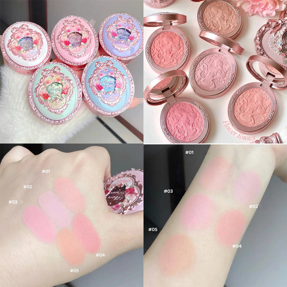 Flower Knows Full Face Makeup Palette Set - Blush Lip Lacquer Eyebrow - Long Lasting Waterproof Professional Beauty Products Good Vibrations
