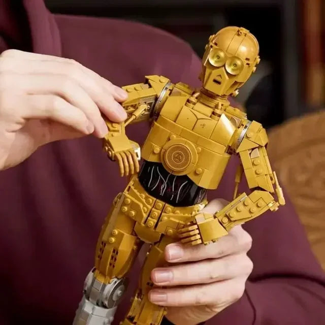 2025 NEW 75398 1140pcs C-3PO Droid Model Building Blocks Bricks DIY Assembly Home Decor Toys for Children Boy Christmas Gifts Good Vibrations