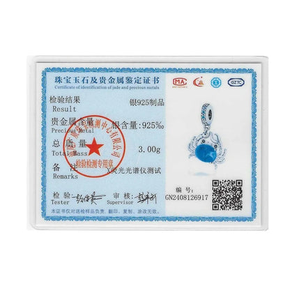 Hot Sales Charms 925 Sterling Silver Blue Crab Pendant Dangle Fit Original Bracelet DIY Women Jewelry Making Good Vibrations