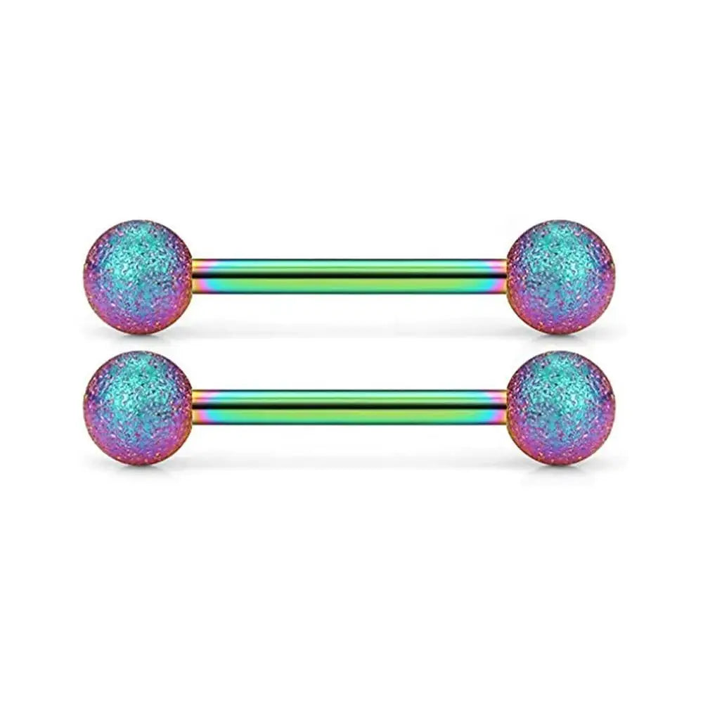 14G Tongue Rings Surgical Steel Straight Barbell Nipplerings Nipple Body Piercing Jewelry Long Barbell Bridge Tongue Rings Good Vibrations