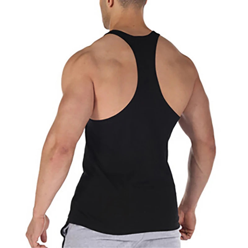 ANIMAL Letter Printed Gym Clothing Mens Bodybuilding Fitness Tank Top Cotton Raceback Stringer Singlets Workout Sleeveless Shirt Good Vibrations