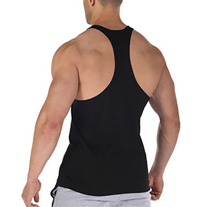 ANIMAL Letter Printed Gym Clothing Mens Bodybuilding Fitness Tank Top Cotton Raceback Stringer Singlets Workout Sleeveless Shirt Good Vibrations