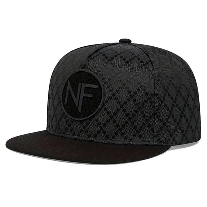 Unisex NF Letter Embroidery Hip-Hop Hats Spring and Autumn Outdoor Adjustable Casual Baseball Caps Sunscreen Hat Good Vibrations