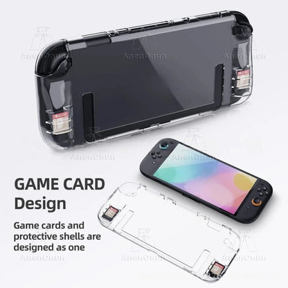 Transparent TPU Case for Switch 2 Shockproof Anti-Scratch Non-Slip Premium Semi-Wrap Protective Cover Ultra-Clear Soft Shell Good Vibrations