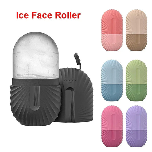 Ice Face Roller Ice Cube Beauty Massage Silicone Ice Mold For Eye Puffiness Ice Facial Roller Shrink Pores Good Vibrations
